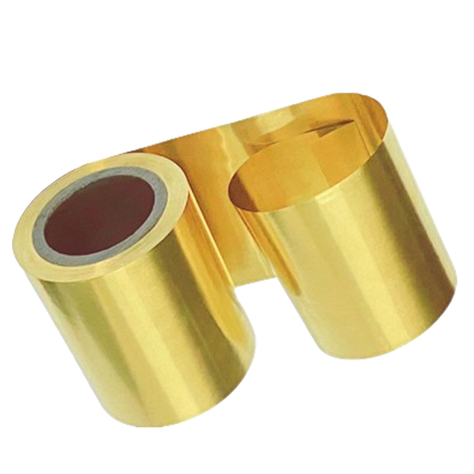 Rolka z blachy mosiężnej, cienka blacha mosiężna H62, grubość płyty 0,6 mm, długość 1 m do samodzielnego wycinania, 0,6 × 120 × 1000 mm (0,6 × 300 ×