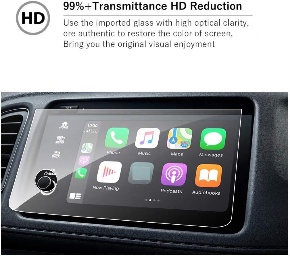 na mbsix tempered glass screen protector compatible with 2020 2022 honda hrv 7 inch touch screenhd clearscratch resistantanti glare2020 honda hrv