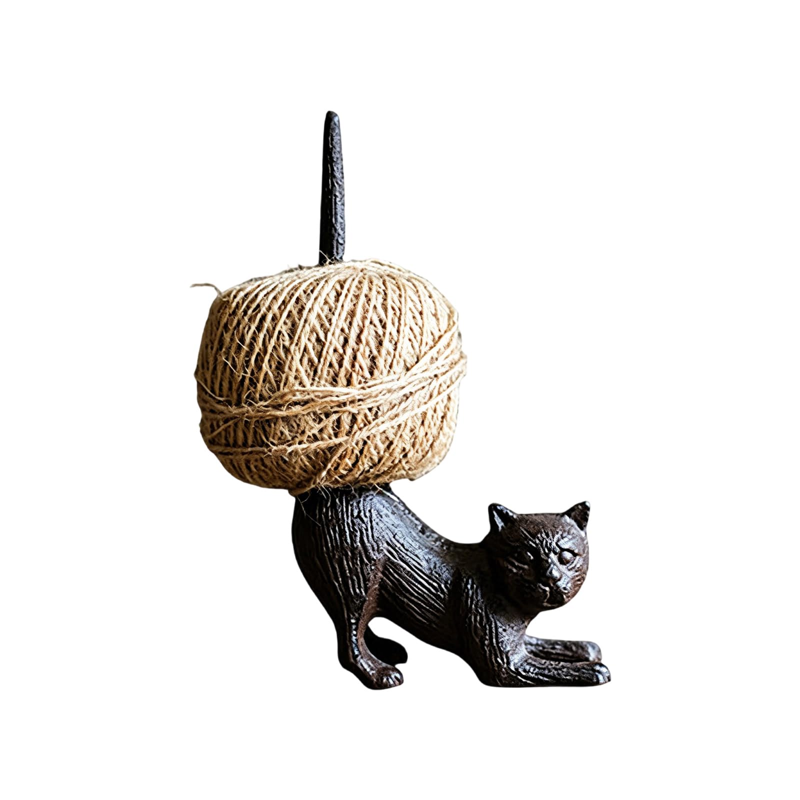 Hsyzygian Sturdy Cast Iron Rope Organizers Designed As Animal Sculpture Household Organizers for Practical and Stylish Use Creative Animal Shelf Decors