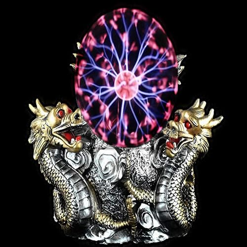 Miniatura 10 de Aibote Bola de plasma mágica de cristal de dragón con mosca mágica sensible al tacto, lámpara de luz nocturna para dormitorio, hogar, fiestas,
