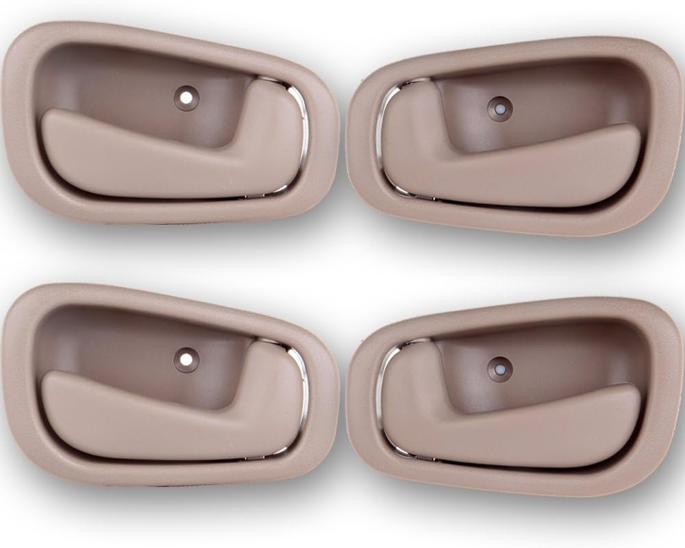 ECCPP Door Handles Interior Left Right Side for 1998 1999 2000 2001 2002 for Toyota Corolla Tan Beige(4pcs)