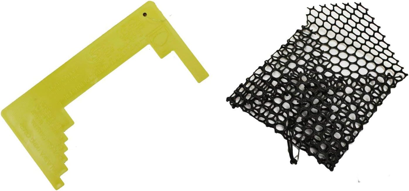 KUFA Sports 0320 Plastic Mesh Crab Bait Bag and Crab Measurer Kit, Black, m