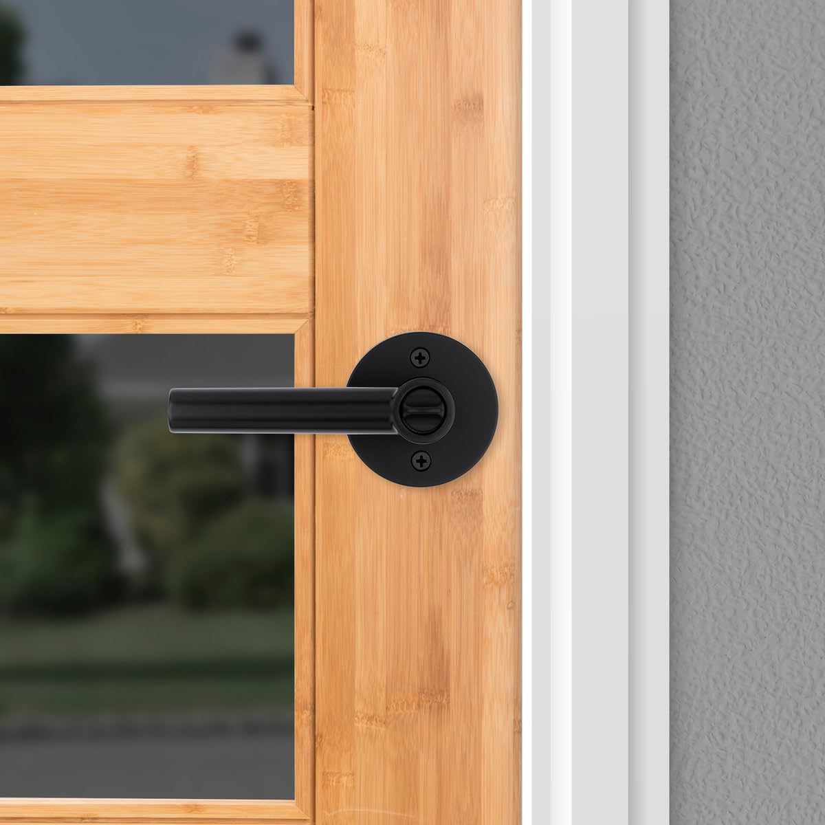 Kwikset 740MILRDT-26DS 740MILRDT-S Milan Single Cylinder Keyed Entry Door Lever Set with Round Rose and SmartKey, Satin Chrome