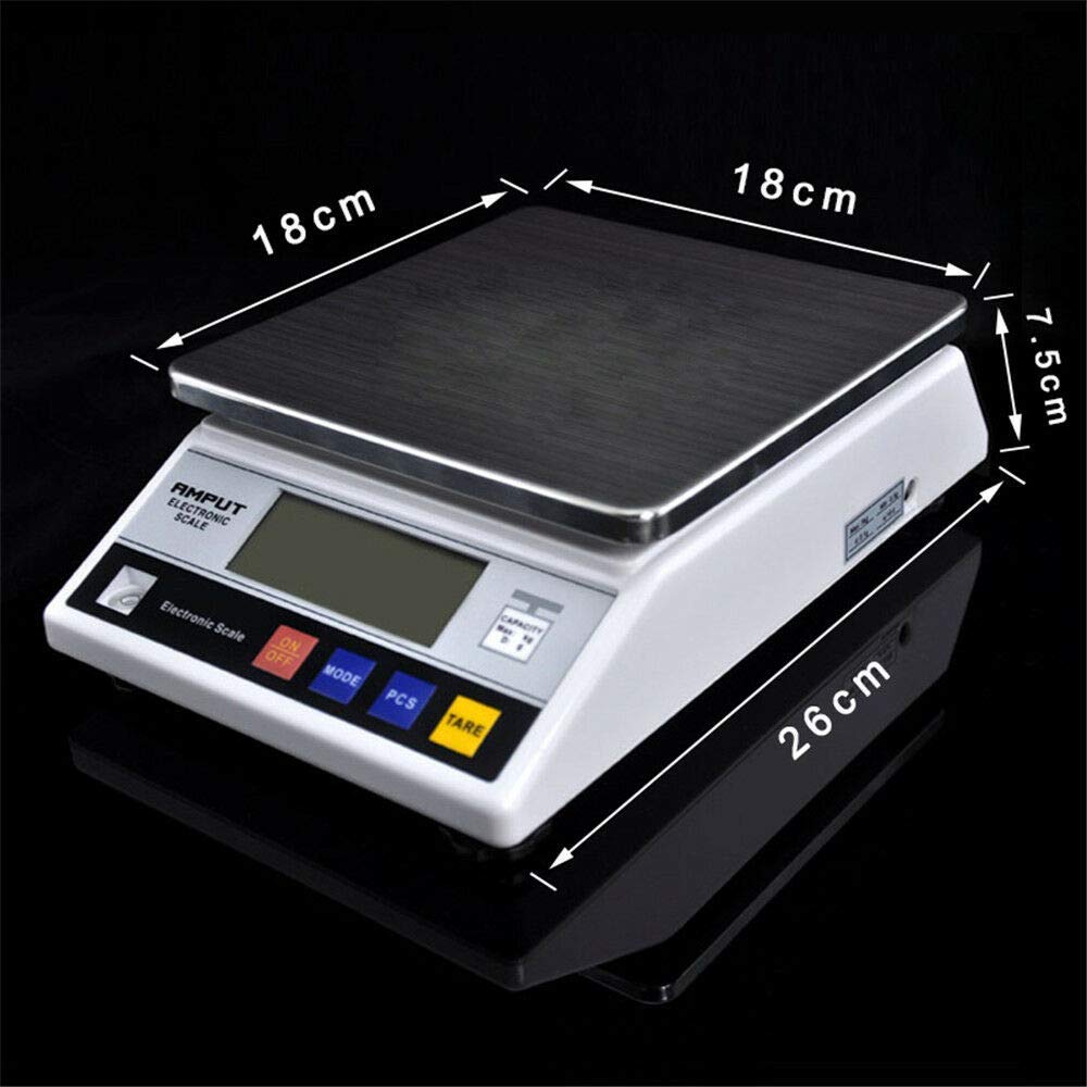 Elektronische Waage，Digital Waage Präzisionswaage Tisch Goldwaage Feinwaage Laborwaage 7.5kg/0,1g Küchenwaage Laborwaage