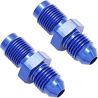 Vista 9 de Aluminio -8AN macho Flare a 1/2 x 20 rosca macho invertido adaptador de asiento accesorios negro