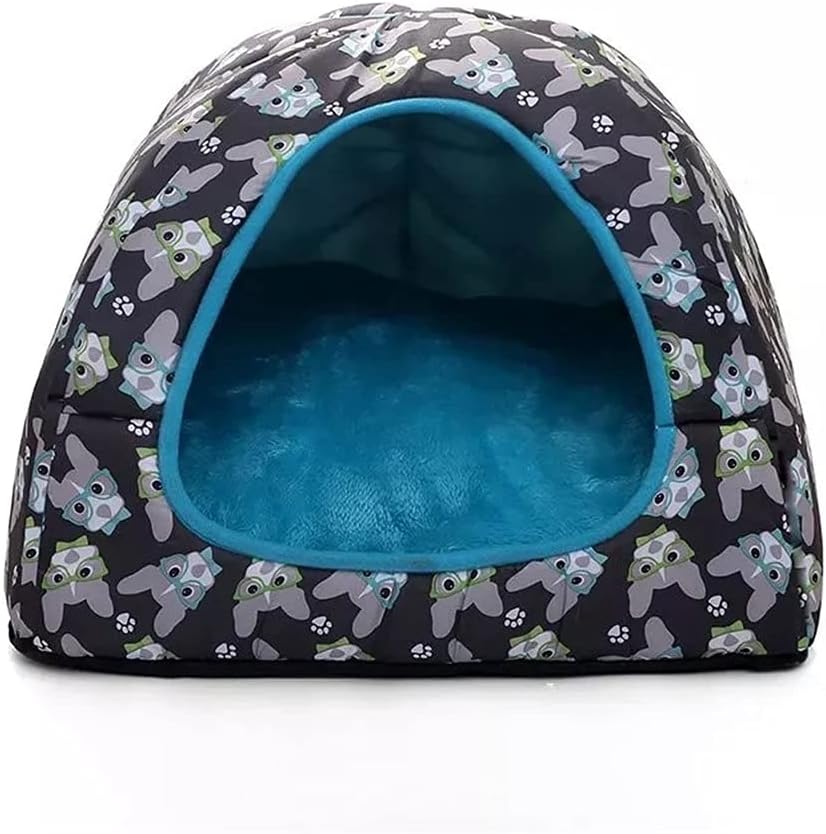 Bed for Portable Pet Small Dog House Kittens Basket Cushion Pillow Mat Tent Removable Puppy Nest Cave Cats Beds (B Medium)