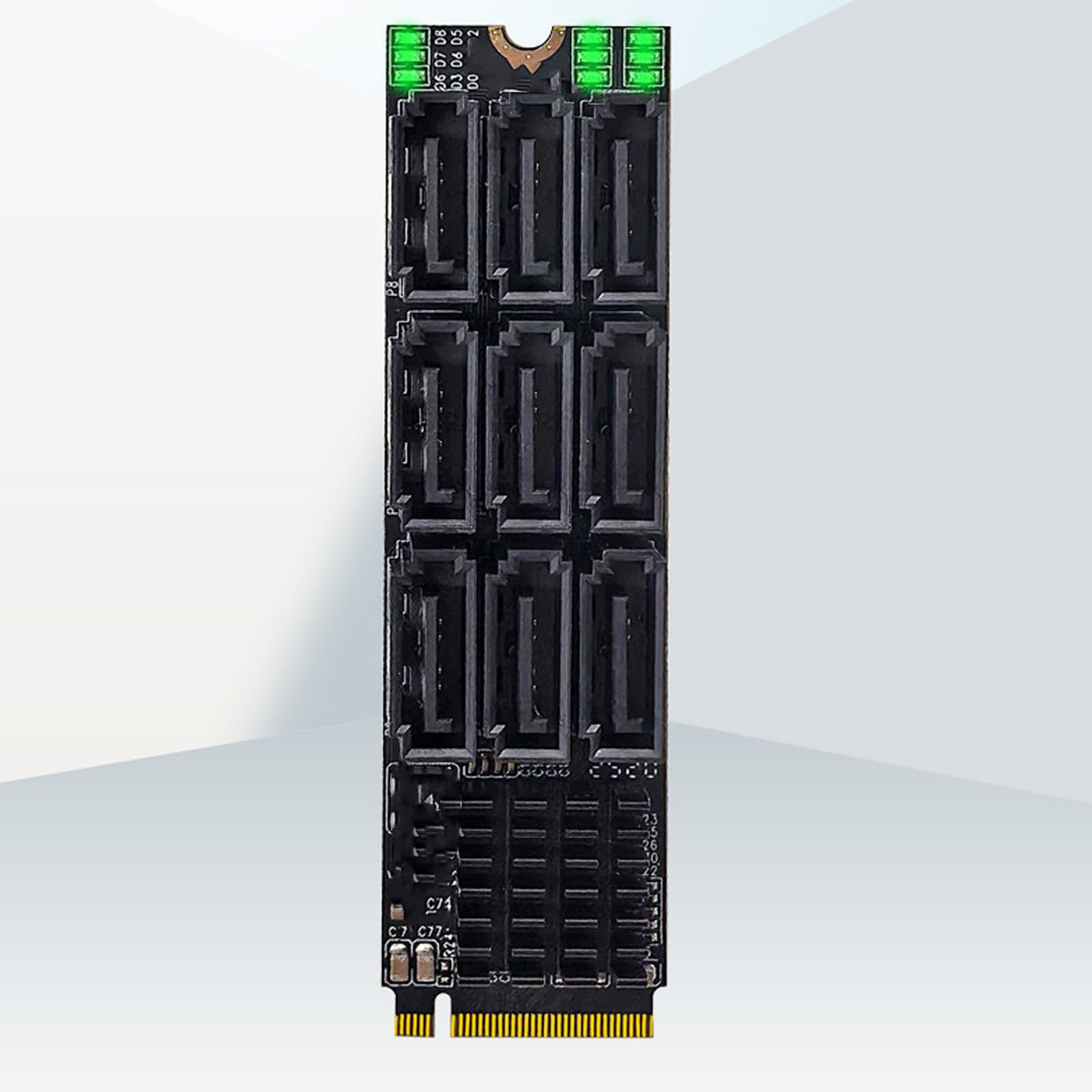 Scheda Espansione PCI Express III a 9 Porte da 6 Gbps Ottimizzata per L'espansione dello Storage PCIe sullo Storage del Server
