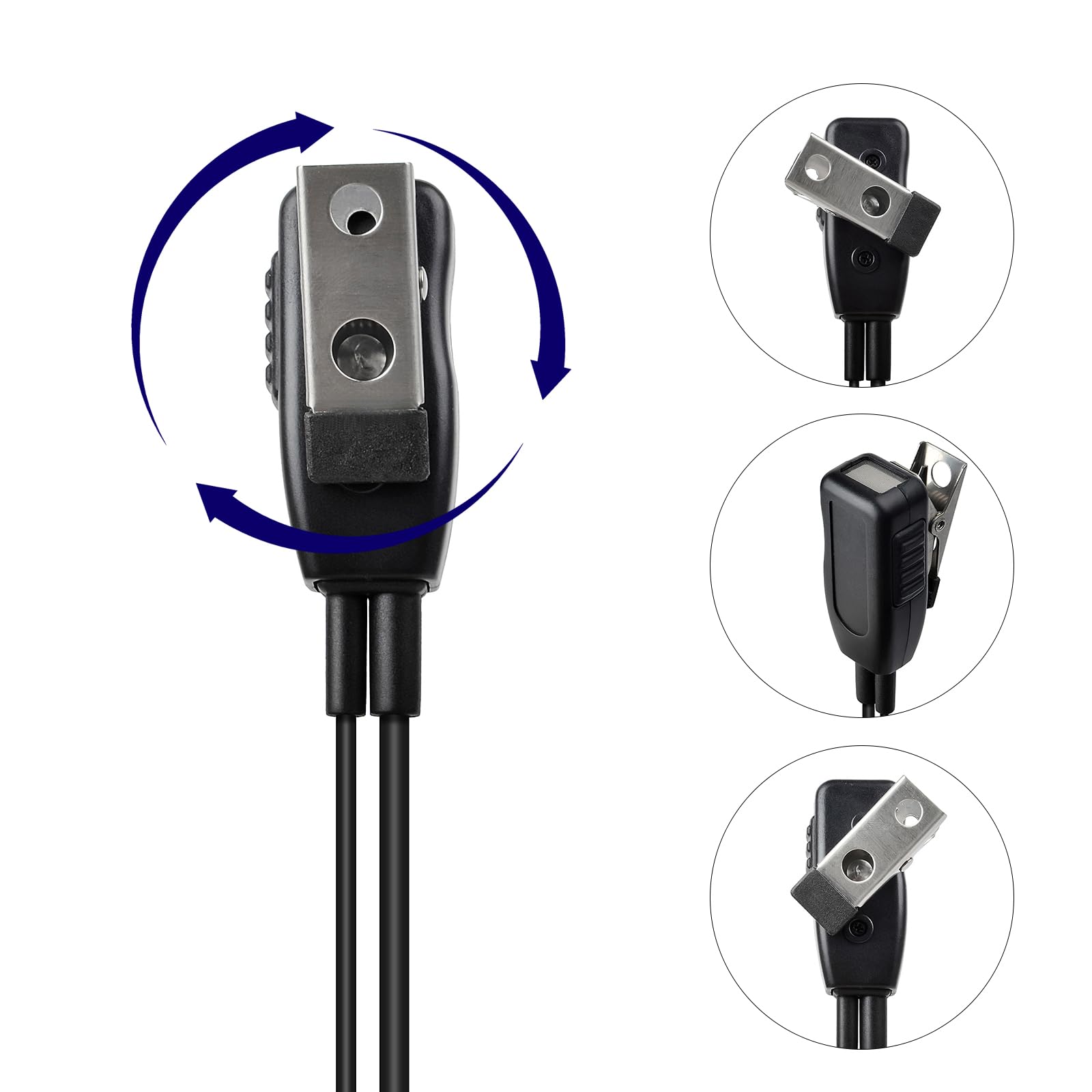 UAYESOK Auricolare radio per Motorola MOTOTRBO R7, serie ION, MXP600, APX N70 N50 N30, gancio a forma di G, auricolare professionale