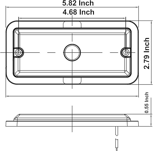 Miniatura 7 de DUNTUO Interruptor táctil luminoso de espacios grandes de 12 V24 V CC 7 W 700 lúmenes, luz interior LED de área de carga para RV, barco, cámper,