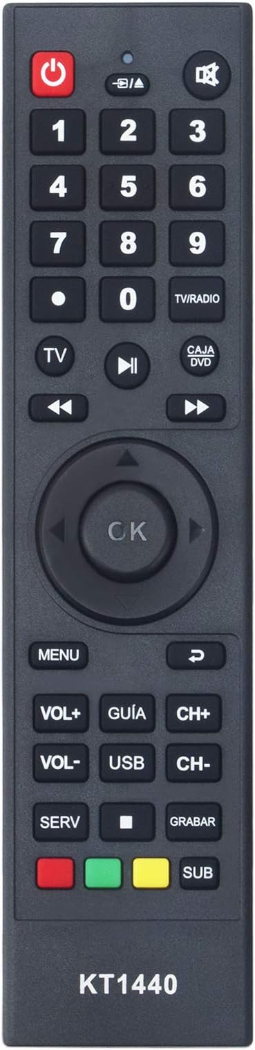 KT1440 Replacement Universal Remote Control fit for Haier CRT ATEC Panda Parker TV Wentai DVD
