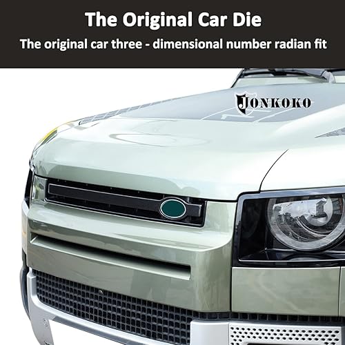 Miniatura 3 de Tiras de rejilla delantera para Land Rover Defender 90 110 2020-2022 Tiras de rejilla para decoración de automóvil (100% fibra de carbono real,