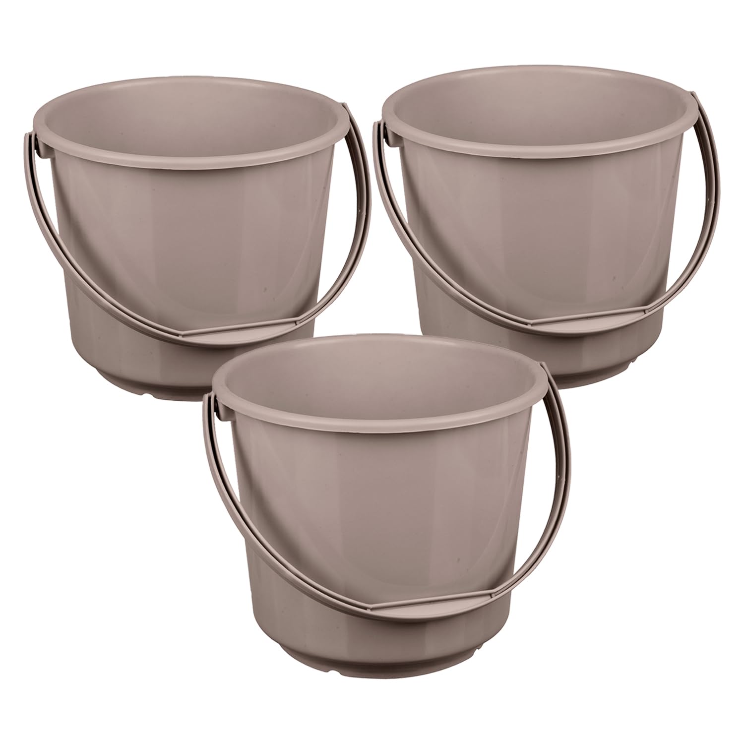 Kuber Industries Bucket | Plastic Bucket for Mopping | Bucket for Cleaning | Storage Container Bucket | Water Storage Bucket | Bathroom Bucket | Plain Bucket | 5 LTR | Pack of 3 | Brown (B0CKNBP1X1) Amazon Price History, Amazon Price Tracker