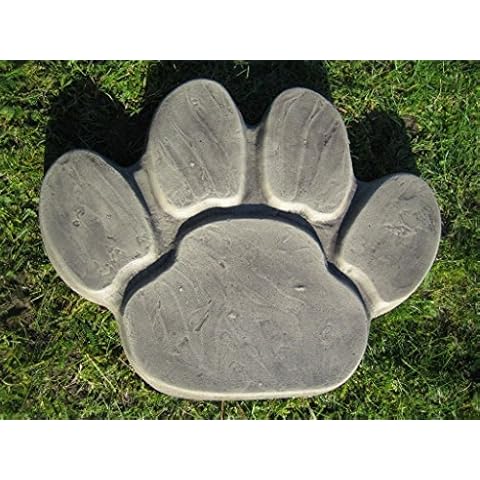 neilsstonecraft Paw Print Stepping stone Cover