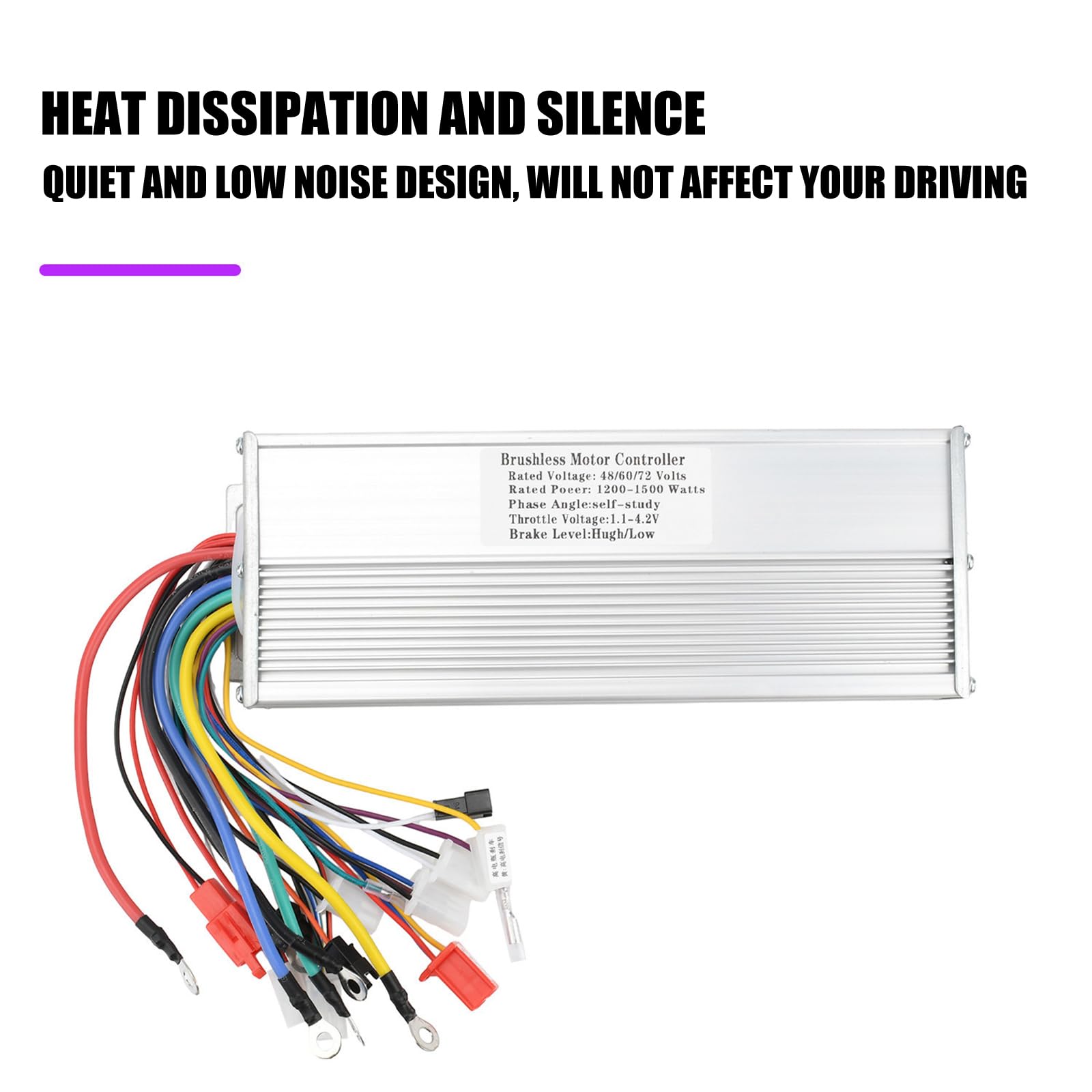 Control del motor de 3 velocidades de 1200 W-1500 W, ideal para scooters y bicicletas eléctricas, eficiencia y durabilidad mejoradas, control del motor programable