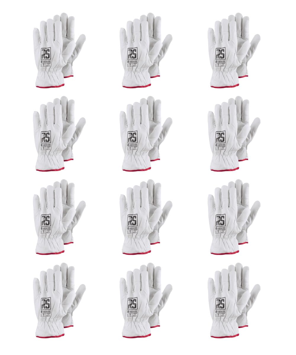 RS Gants de Montage d'hiver en Cuir de Vachette/Taille