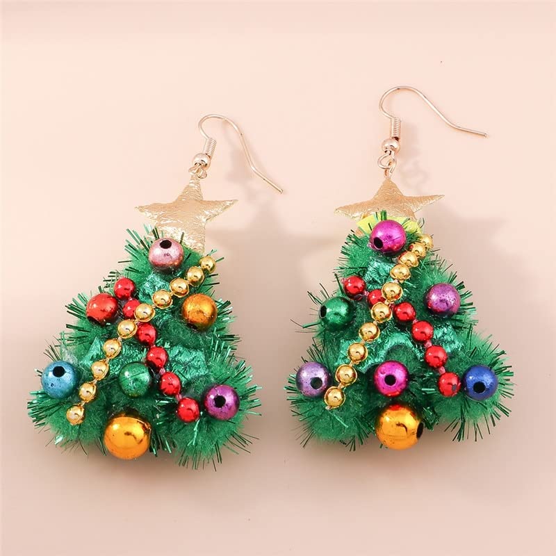 Boucles d'oreilles pour dames motif cloche de cerf accessoire nouvel an filles