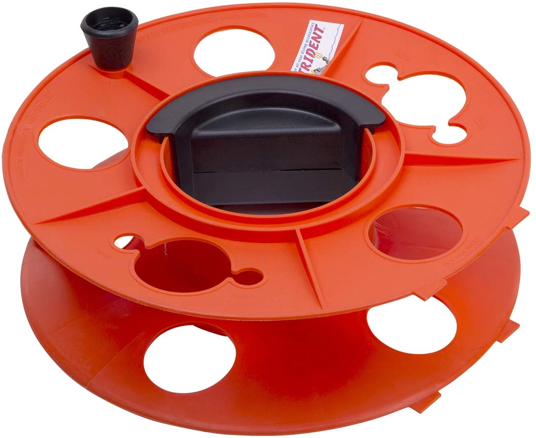 Trident Jumbo Dive Line Reel with Flat Bottom and Grip Knob