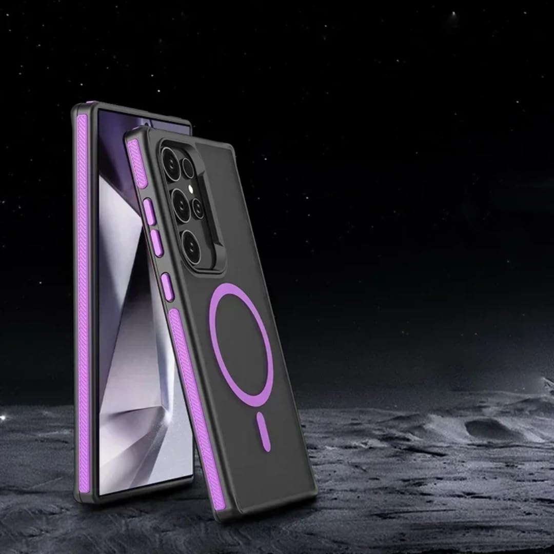 Coque violette translucide de haute qualité antichoc pour S25 Plus - 7