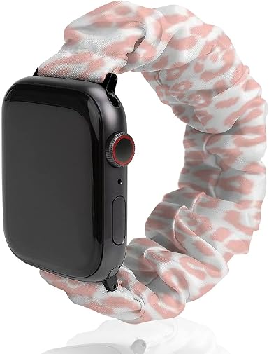 Cinturino per Apple Watch, cinturino elastico, cinturino di ricambio per  iWatch Series 6/5/4/3/2/1-Elegante motivo leopardato rosa pastello :  Amazon.it: Elettronica