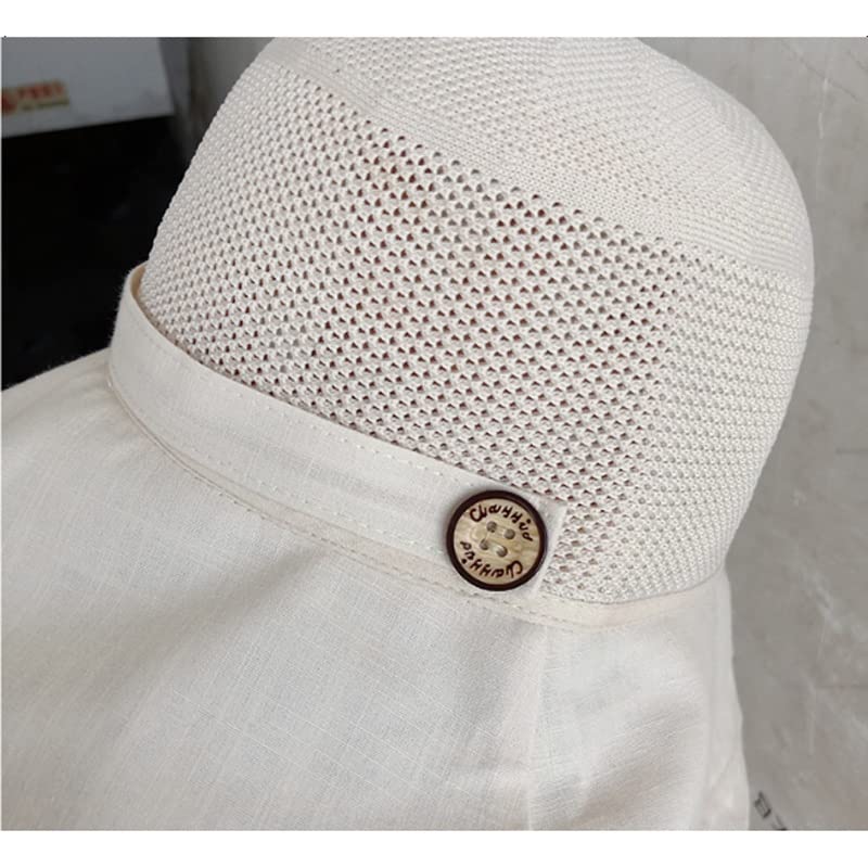YXWYXWA Summer Big Wide Brim Flower for Women Mesh Beach Hat Female Net Foldable s Lady's Bucket Hat