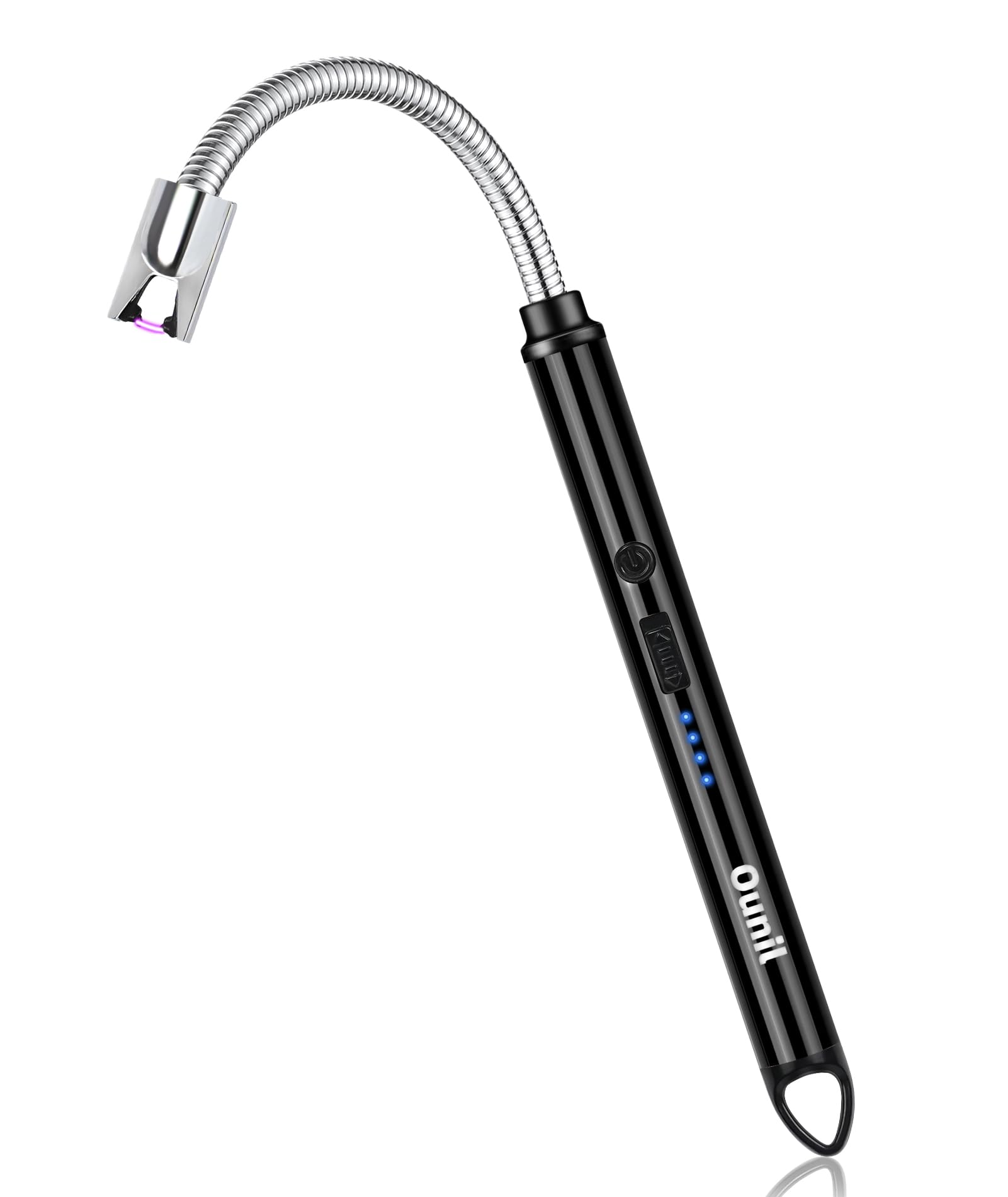 ounilElectric Lighter 2-Pack Candle lighters USB Rechargeable Type-C Windproof Flameless arc Lighter LED Battery Display, Suitable for Light Candle Firework BBQ Camping