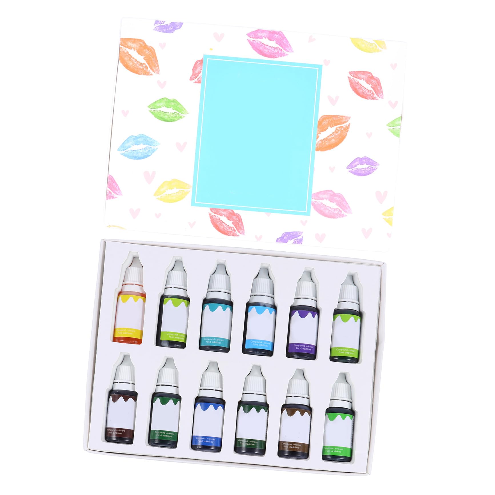 Ipetboom 12 Stück Teiliges Veganes Lipgloss Pigment Set Kühle Grüne Farbtöne Hochkonzentrierte Pflanzenfarbstoffe Sichere Lippenfreundliche Farbstoffe für DIY Lipgloss Lippenbalsam und
