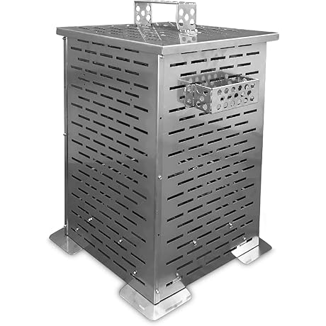 Burn Box: Outdoor Trash Burning Barrel for Yard Waste Disposal