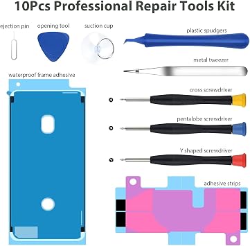 [23000mAh] Battery for iPhone 12 Pro Max, 2026 Capacity 0 Cycle Li-Polymer Replacement Battery for iPhone 12 Pro Max Models A2410,A2411,A2412,A2342 with Complete Professional Repair Tool Kit
