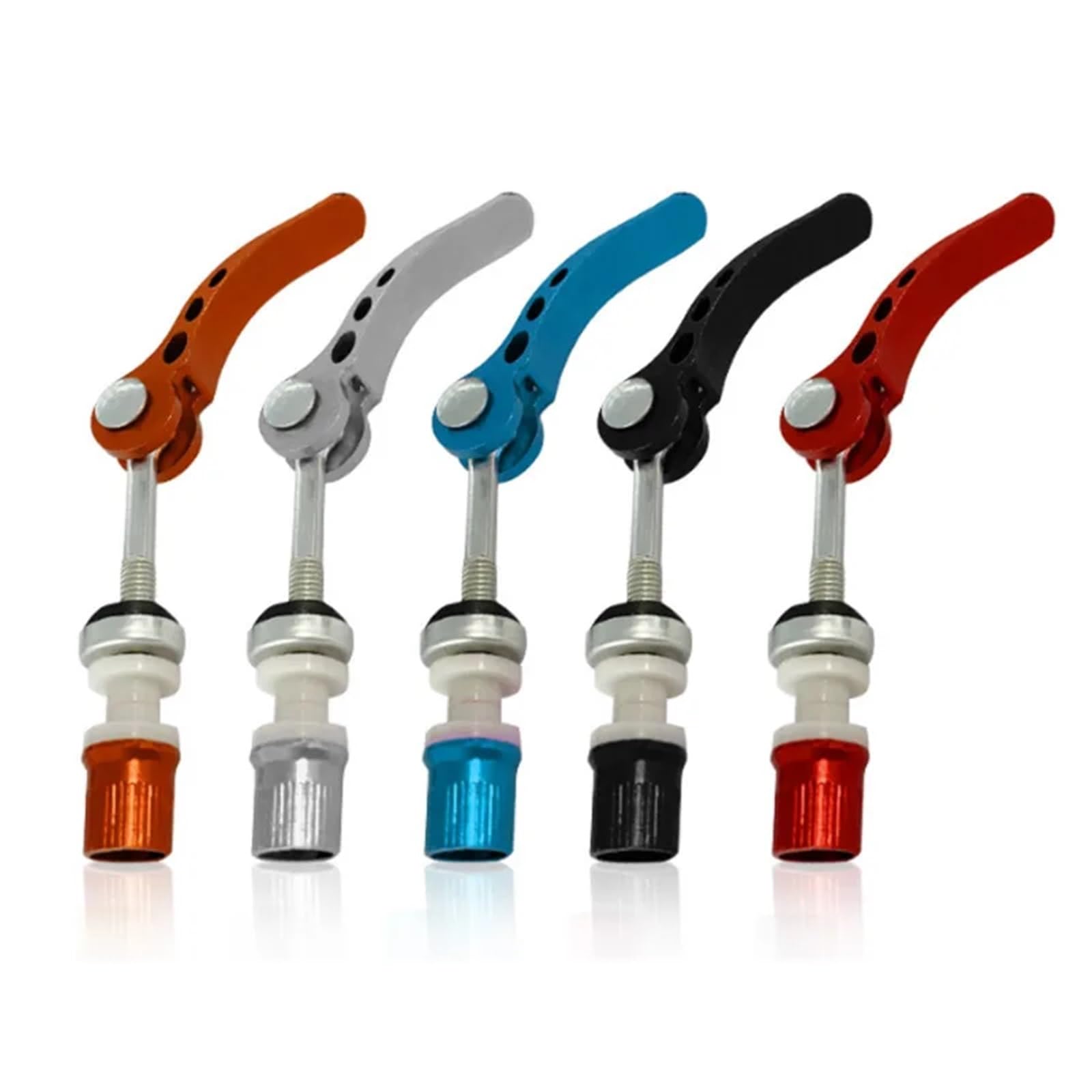 Vite a sgancio rapido per morsetto sedile 5 Pezzi Mountain Bike Tool MTB Bicicletta Tubo Sella Morsetto Vite Leva Di Sgancio Rapido Ciclismo Bici Da Strada Universale(5pcs Gold)