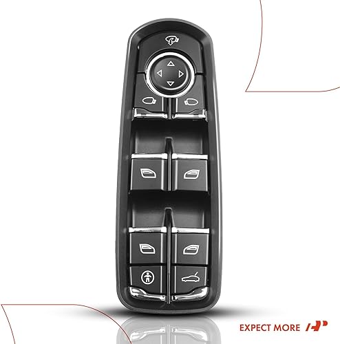Miniatura 8 de A-Premium Master - Interruptor de elevalunas eléctrico compatible con Porsche Cayenne 2011-2014, Macan 2015, Panamera 2010-2015 Hatchback, lado