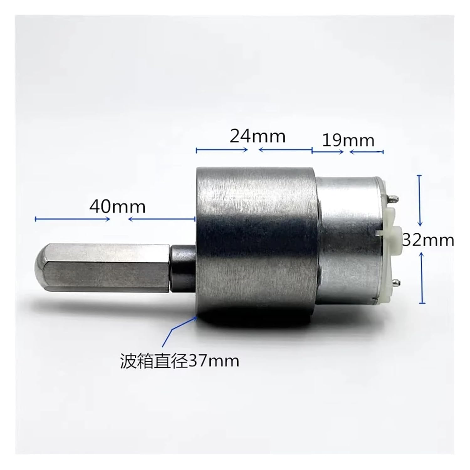 37GB 37mm ギア電子スターター DC 3V 3.7V 5V 6V 7RPM 低速 大トルク 500 ギアリダクション 電子ス