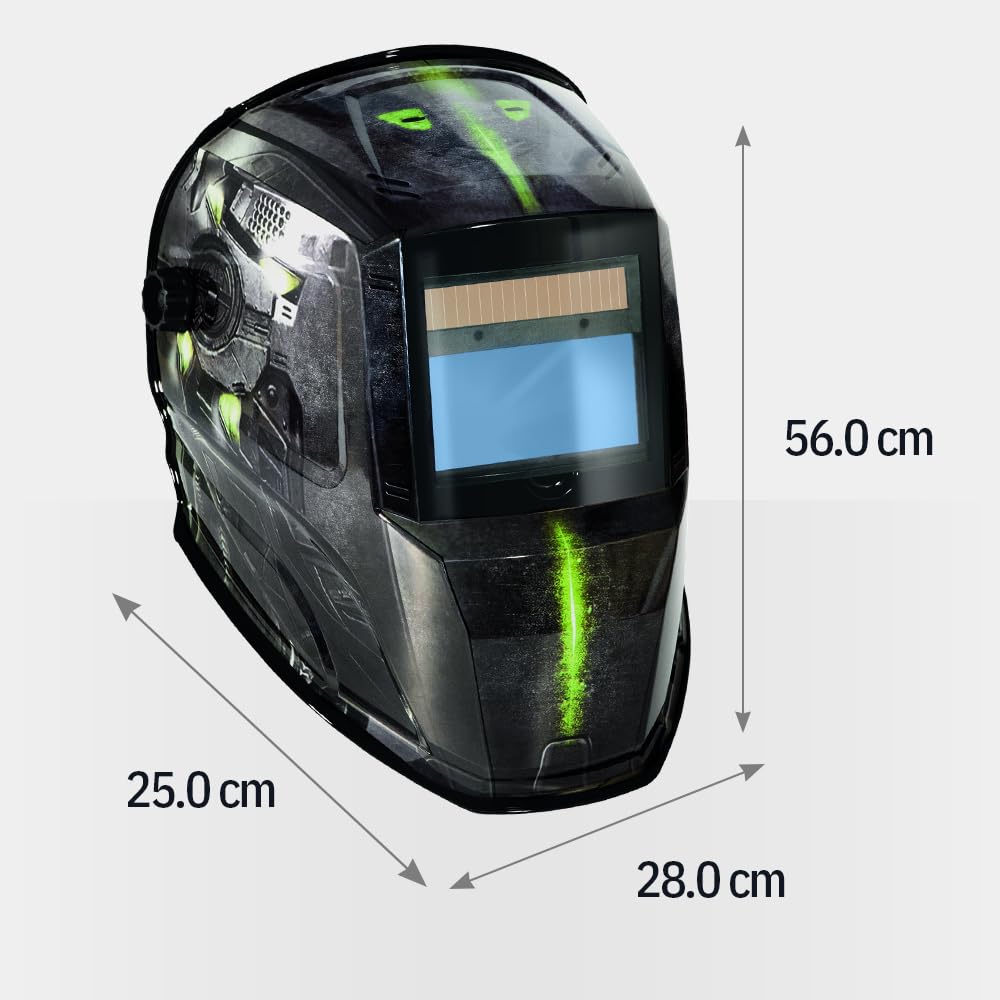 GYS, Máscara de soldadura LCD INVADER 11 True Color, tono 3/11, campo de visión 100x49 mm, oscurecimiento automático 0,50 ms, clase óptica 1/1/1/1, para MMA, TIG, MIG/MAG