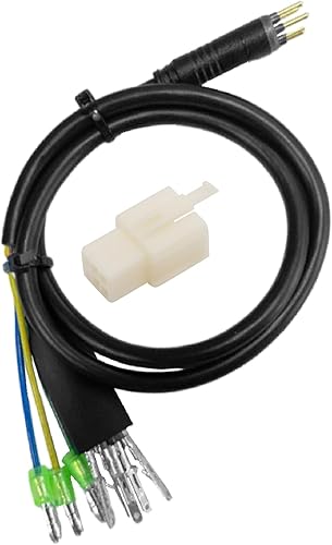 Miniatura 8 de Conector de cable Ebike 9 Pin 23.6 in Cable de motor macho Adaptador de motor eléctrico de bicicleta con sensor Hall Piezas de conversión Ebike