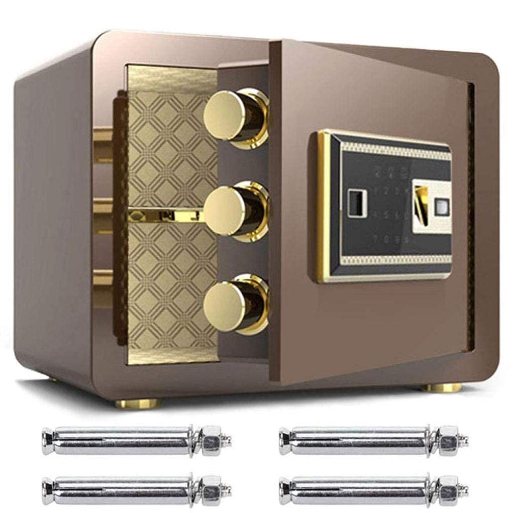 RLKHXBS Cyfrowy elektroniczny, elektroniczny odcisk palca, bezpieczeństwo stali stalowej dla domu, biura, pieniędzy, dokumentów, gotówki, hotelu depozytowego, 10x14x10 w