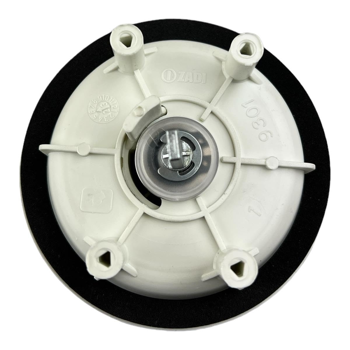 CR-MOESANCO® Cerradura Autocaravana Exterior e Interior | Cierre Puerta Caravana y Camper 30-40mm Compatible con Zadi | Kit Completo Ambidiestro Anti-UV con 2 Llaves y Junta | Ø110mm Blanco