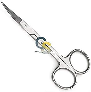 G.S 4.5 IRIS SCISSORS CURVED TIP STAINLESS STEEL by GSI