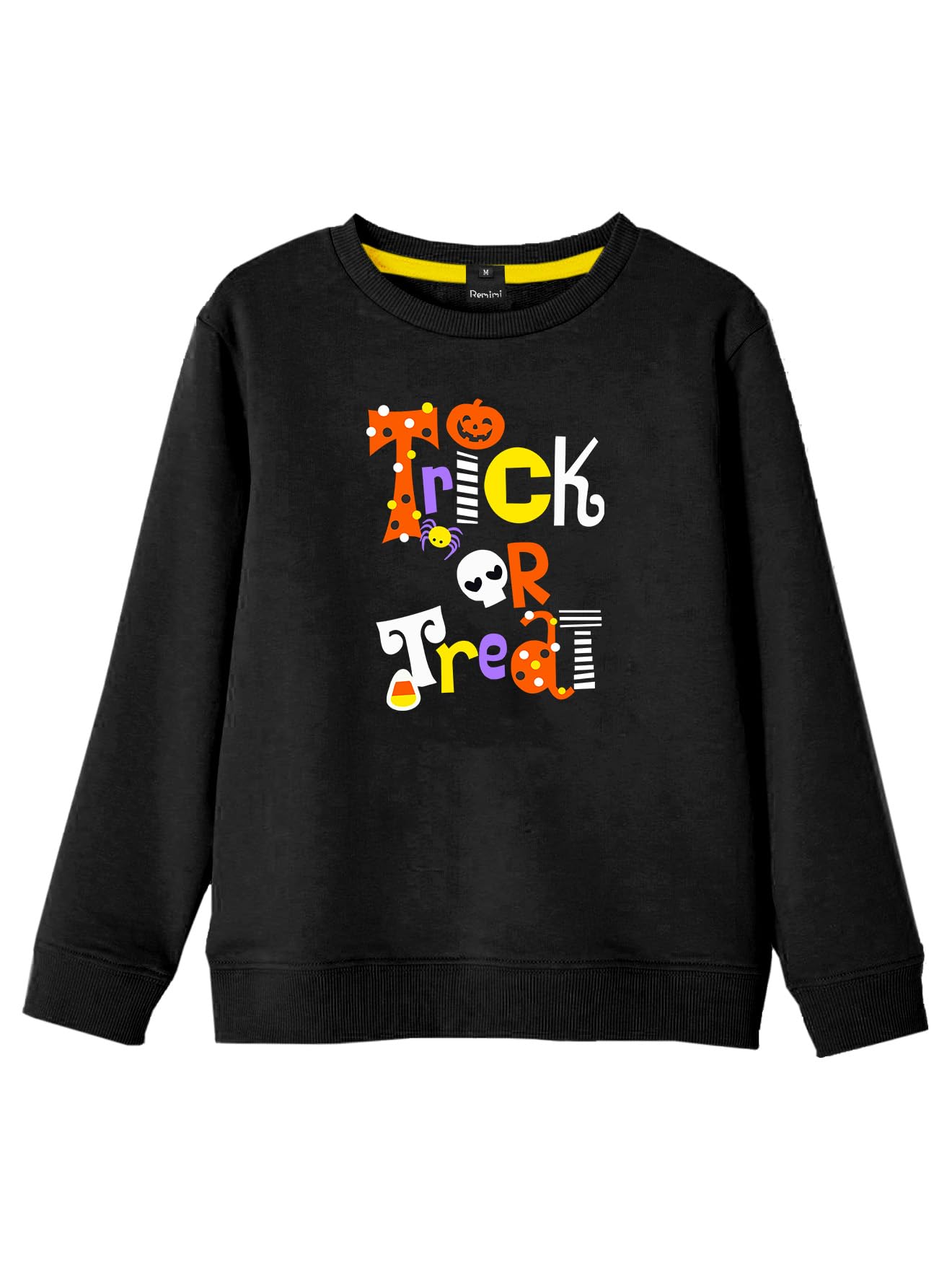 Remimi Kids Halloween Sweatshirt Long Sleeve Thanksgiving Tops 3-14 Years