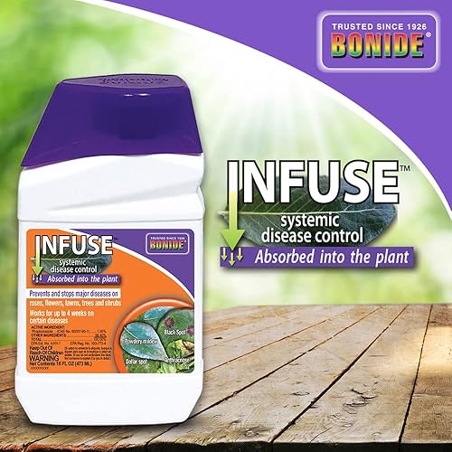 Miniatura 5 de Bonide 148 Infuse Concentrado de fungicida para control de enfermedades sistémicas 16 onzas BRNSTBLSUP
