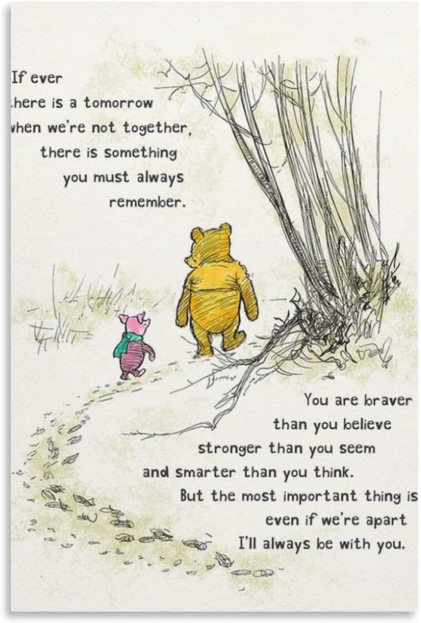 Winnie The Pooh Wall Art Winnie The Pooh Children's Room