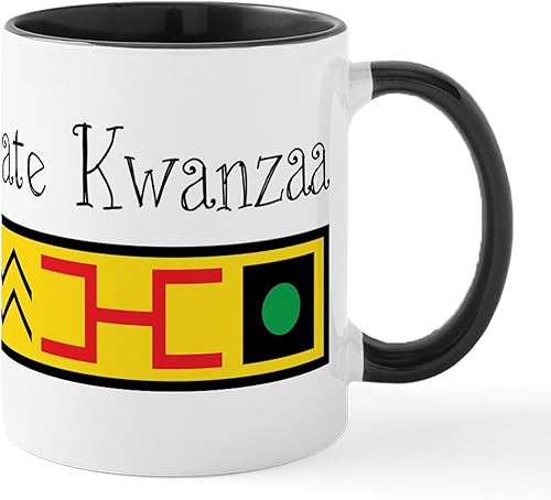 Vista 66 de CafePress Kwanzaa Principles - Taza de café de cerámica, taza de té, 11 onzas