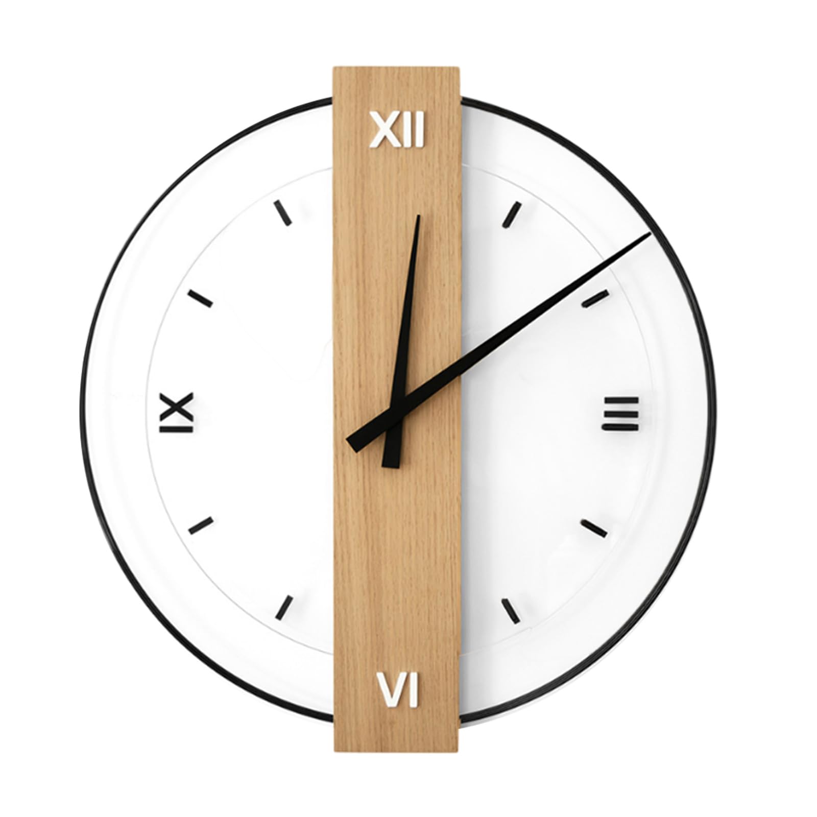 Buxuaaaa Rustics Wall Clock Battery Operated Silents None Ticking Clock Decorative Clocks for Kitchen, Bathroom, Living Room Decors Battery Operated Clocks