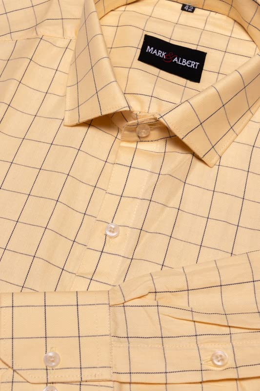 Image of MARK & ALBERT Men's Cotton Formal Shirt