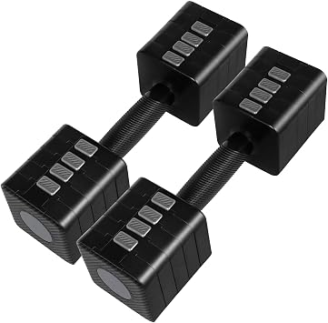 Centra Adjustable Dumbbells Set of 2, 1-2.5/2.8-10KG Hand Weights Set for Women/Men with Anti-Slip Handle for Full-body Exercise Workout, Fast Adjustable Dumbbell Weights Pair for Home Gym Strength