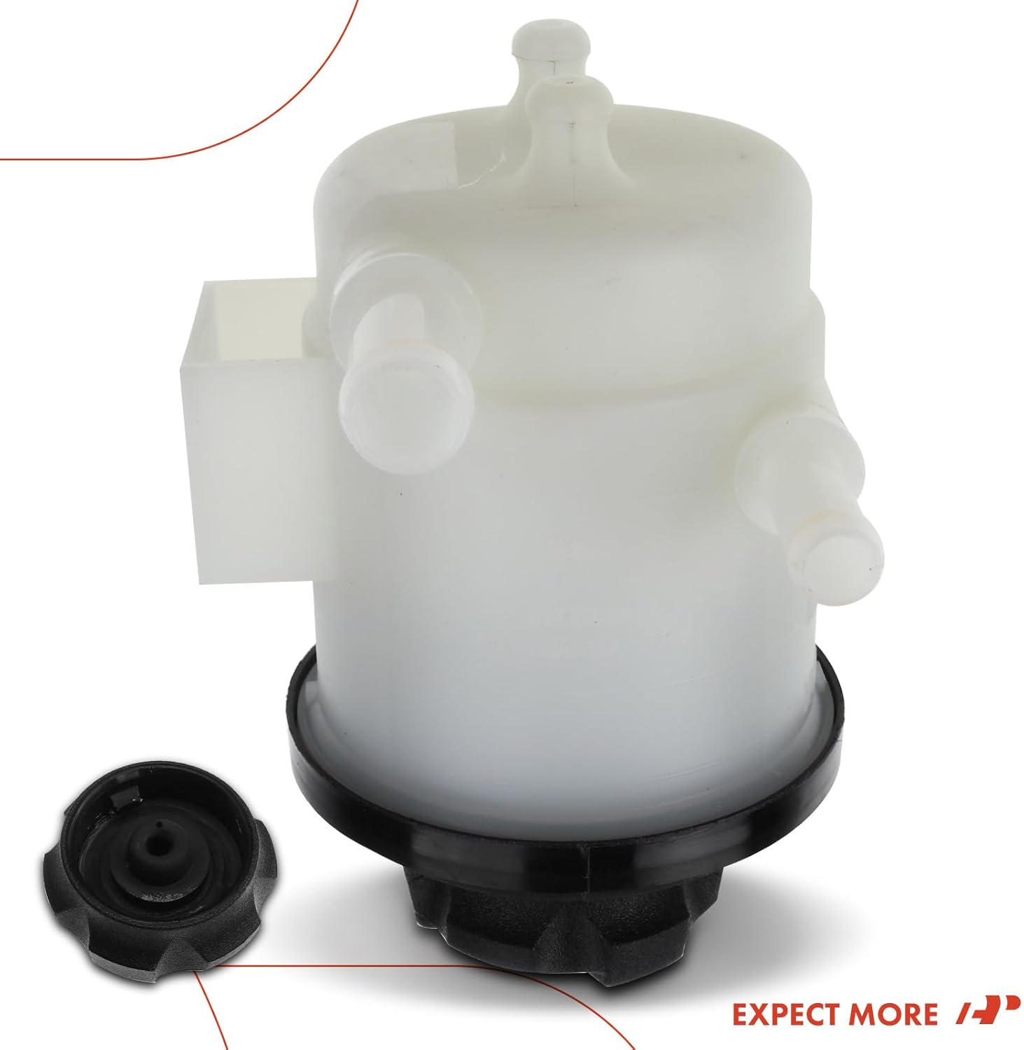 A-Premium Power Steering Reservoir/Tank with Cap Compatible with Hyundai Santa Fe 2001 2002 2003 2004 2005 2006, 2.4L 2.7L