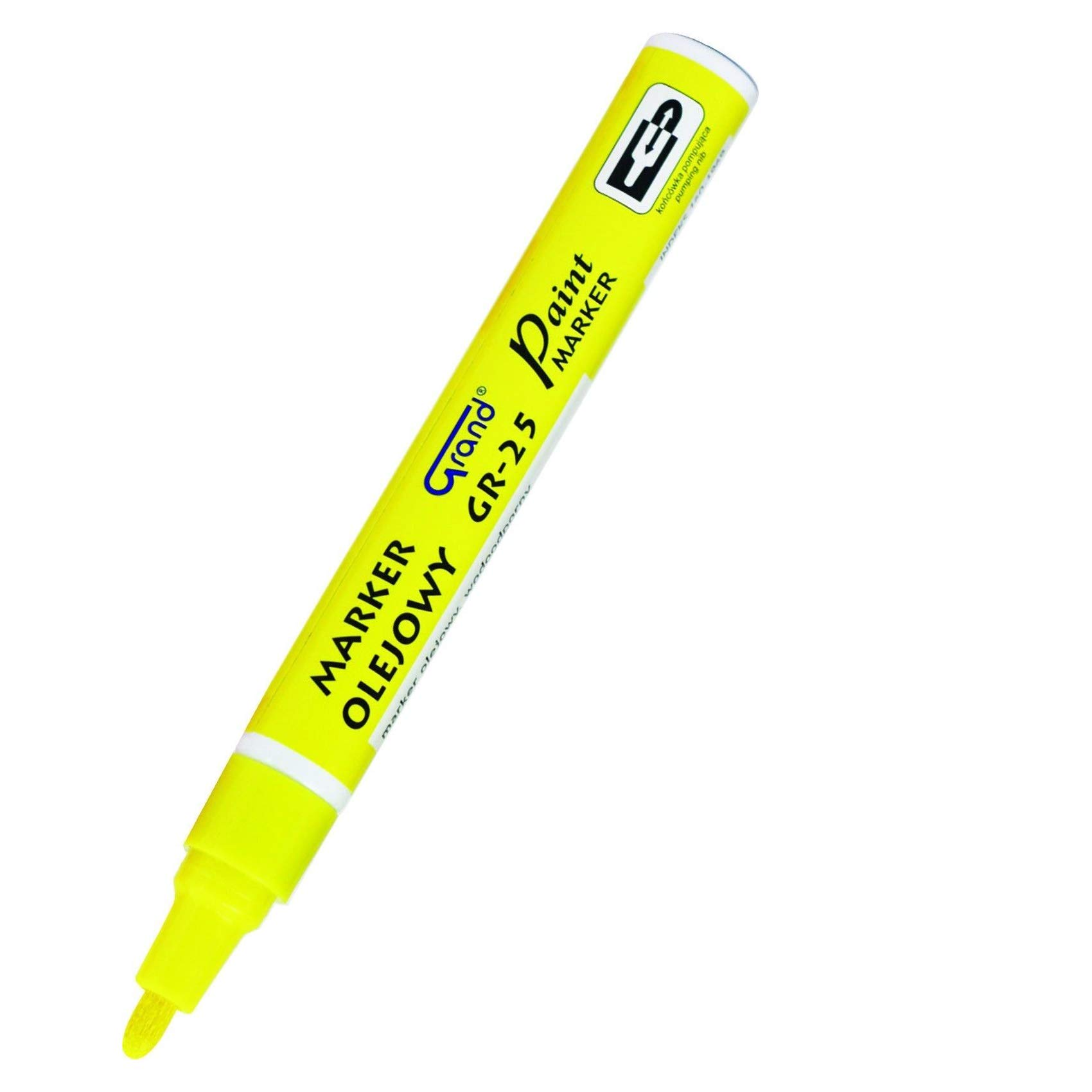 PERMANENT CAR TYRE TIRE METAL PAINT PEN OIL BASED MARKER WATERPROOF 10 COLOURS G (Yellow)