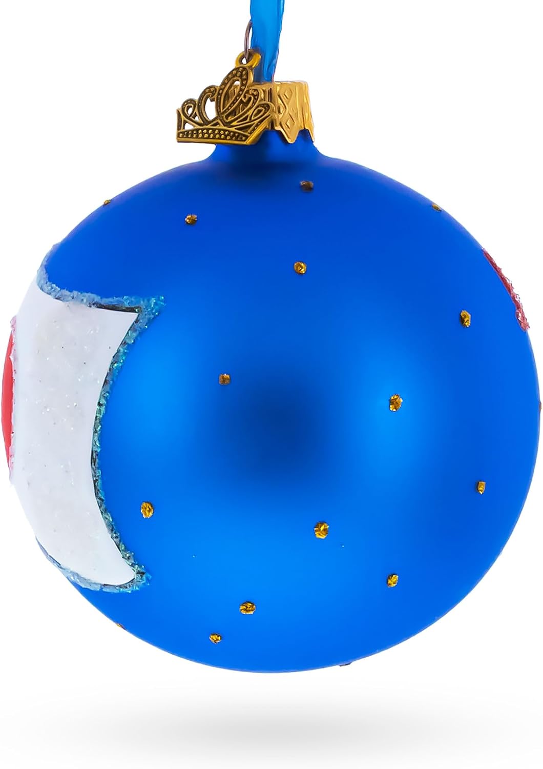 Flag of Japan Glass Ball Christmas Ornament 3.25 Inches | Hand Painted in Ukraine, German Glass, Italian Paints, Hanging Ribbon, Gift Tag, Gift Boxed