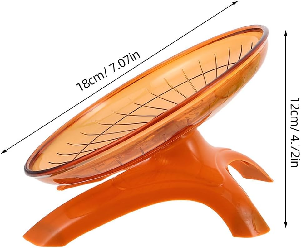 PRETYZOOM Silent Hamster Exercise Wheel for Small Pets, Flying Saucer Running Wheel for Gerbils and Mice, Quiet Activity for Hamster Cages and Small Animal Exercise