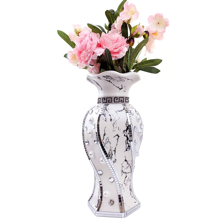 Amazon.com: Serdic Modern Decorative Vase,Silver Flower Vase