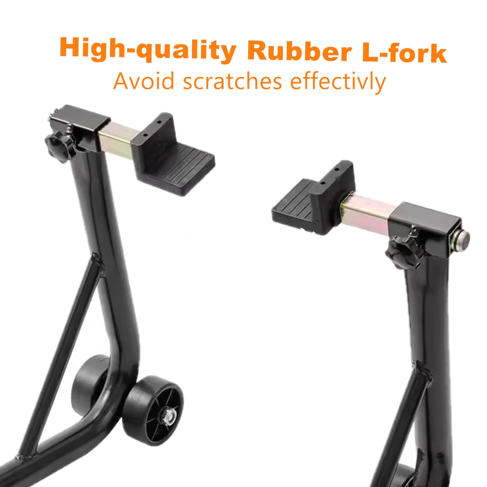 MOTOOS 220KG 485lbs Motorcycle Bike Rear Wheel Lift Stands Paddock Fork Swingarm, Black