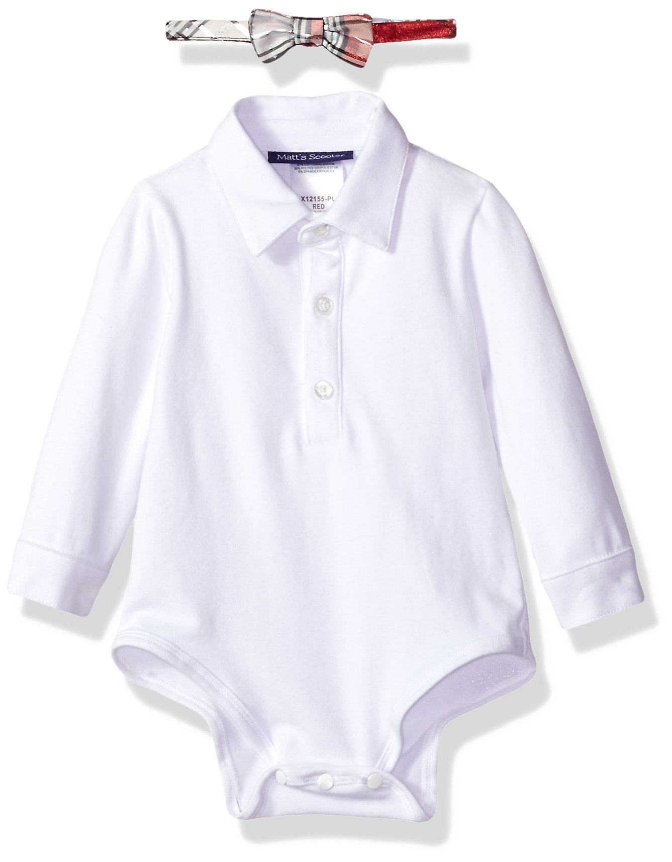 Bonnie Baby Baby Girls Boys' 4 Pc Vested Pant Set, Red/White, 18 Months